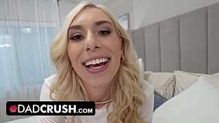 Pretty teen blondie pranks her stepfather in dadcrush