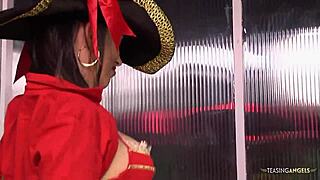 Beautiful brunette screws sailor in doggystyle 😩