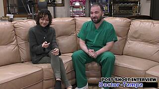 brooklyn rossi has her first gyno exam backstage