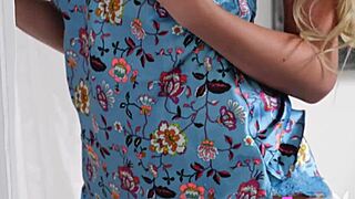 why is elsa jean posing with a sword before undressing?