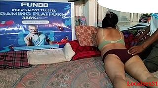 Desi boudi enjoys webcam session with licking and doggystyle in amateur video