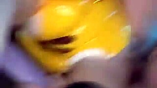 Pikachu in Cosplay Has Her First Fuck, Dressed in the Costume