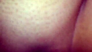 hot amateur gets creampie from behind in homemade video