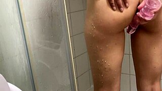 Real Amateur Teen Arab Fucking Myself In Shower With Huge Dildo Makes Me Cum During Eid