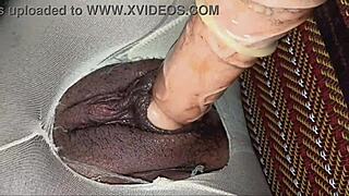 Fucking through torn stockings, filling tight shaved pussy with creampie?