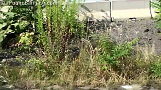 Teens Engage in Crazy Public Street Gangbang Orgy