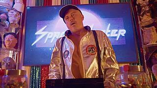 misty meaner and jordan sky in a freaky arcade scene