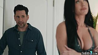 Tricky dude consoling and fucking petite milf roommate Jennifer White