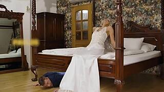 bride feels bisexual threesome at wedding