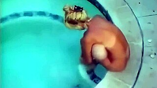 Big tits jumping and bouncing in intriguing closeup