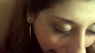 Hot milf eagerly sucks her husband's hard cock with passion 😍