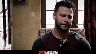 Blonde babe bent over and railed hard in doggystyle on office desk