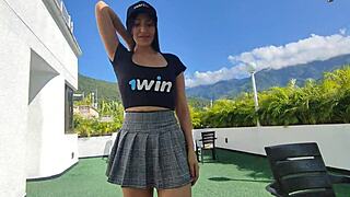 Is This Latina Babysitter's First Time Fucking Stepsister in Hotel?