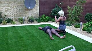 Loz Lorrimar's Bareback Fucking In The Garden.