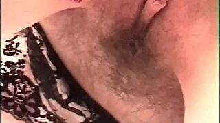 straight cock slides into slutty milf's hairy pussy 😏🍑