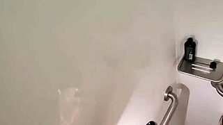 Behind the scenes POV in public shower with hot wife enjoying natural moments