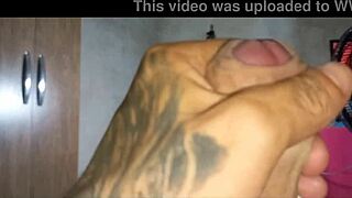 She pulls my panties aside and fucks my ass so good with her big tits bouncing.