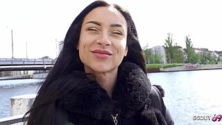 german scout picks up latina teen for casting fuck