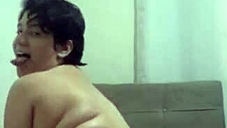 Young brazilian girl cheats on boyfriend by showing wet pussy and big ass to other men.