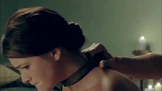 Laura Surrich, the rich pregnant slave, engages in sex with assfucking in BDSM anal scene from Spartacus!