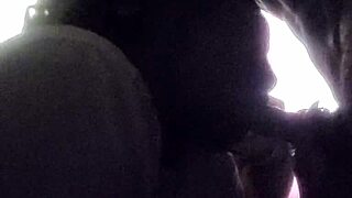 Girl next door swallows cum after rough blowjob from neighbor