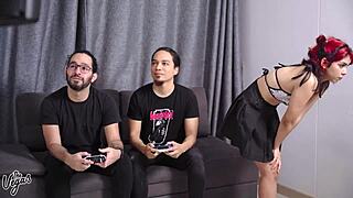 my friend's girlfriend cindy luna craved double penetration, and we fulfilled her wish in a wild group session