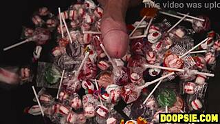 Horny asian teen 18+ gets humped by a big dick neighbor on halloween