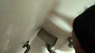 Behind the scenes POV in public shower with hot wife enjoying natural moments