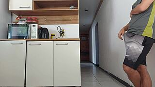 Fucked Husband's Friend While He Showered!