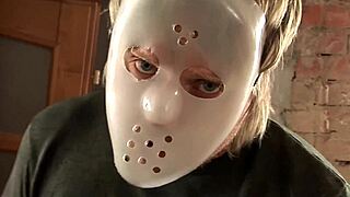 kinky gangbang - amateurs orgy with masks and passionate moaning