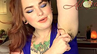 Pretty Redhead Gf Shows Armpit Hair