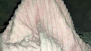 Stepdaughter climbed under the blanket to her stepfather for a blowjob and then sex