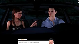 Redhead Performs Blowjob And Riding In Corrupted Midnight Ride Game