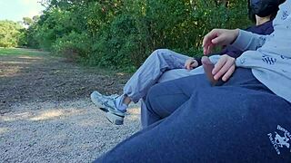 Friends Enjoy Outdoor Hiking Sex With Squirting Blowjob