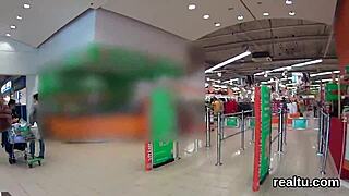 Czech girl seduced in shopping centre, plowed in pov 😏