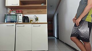 Fucked Husband's Friend While He Showered!