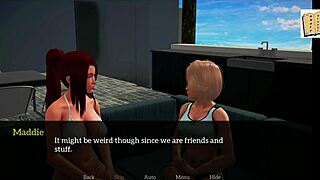 Teen 18+ bends over for doggystyle with MILF and big cock in family game