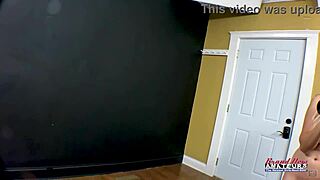 i am petite brunette coed sabrina rubbing my tits while sucking hard cock bent over for cum facial pov