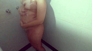 wife in shower with friend karina and lucas