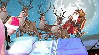 Want to see me strip for Santa? Gaping pussy and jerk off instructions