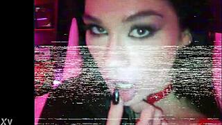 mind-blowing hot facial for goth brunette delilah dagger