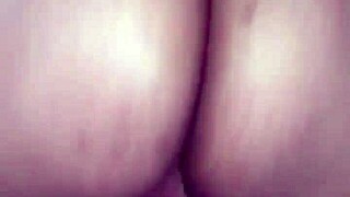 Thick Ebony Goddess Rides Reverse Cowgirl on Big Black Cock