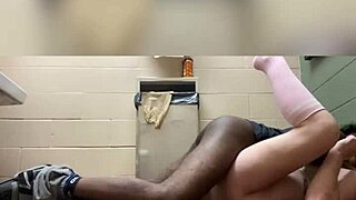 watch me get slutted out bent over in the public bathroom with big black cock choking