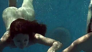underwater lesbian fun with serbian and russian girls