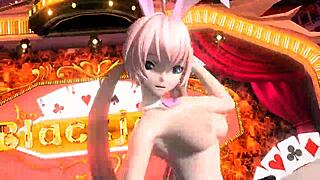 i love megurine luka in nude bunny costume from project diva blackjack