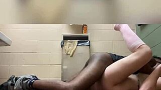 watch me get slutted out bent over in the public bathroom with big black cock choking