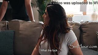 Curvy teacher caught in rough lesbian affair with big tits