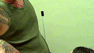 if there's a happy man in the world, it's this cuckold watching