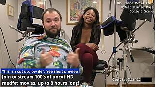 Minnie Rose spreads natural tits during vibrator tickling, screaming to orgasm