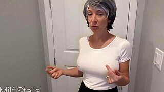 i hired this gilf maid for full service anal while cuffed